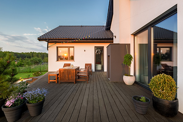 Obloženie terasy, cca 10 m²